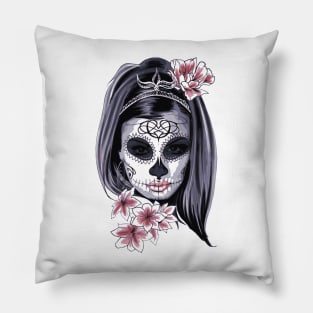 Day of the dead girl Pillow