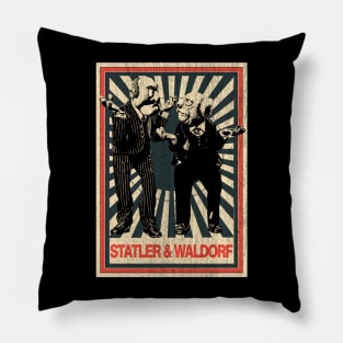 Vintage Poster Statler and Waldorf Pillow