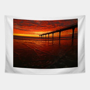 Blood Red Dawn Tapestry