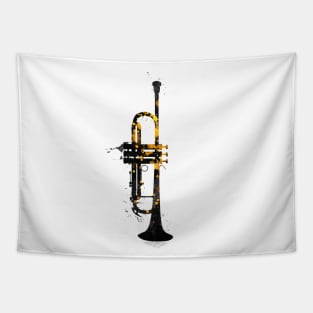 Trumpet music art #trumpet Tapestry