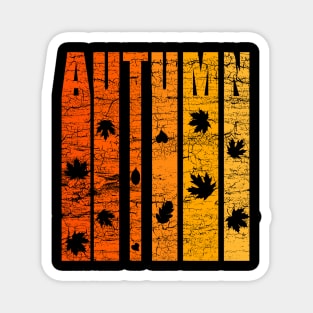 Autumn And Fall Colors Vintage Distressed Style Magnet