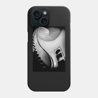 Spiral Staircase Black And White Phone Case