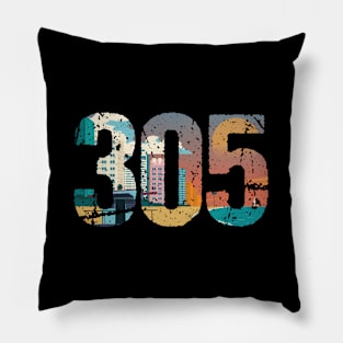 305 Dade County Miami Pillow