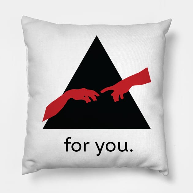 Reaching Hands (For You 2) Pillow by NoahStDesigns