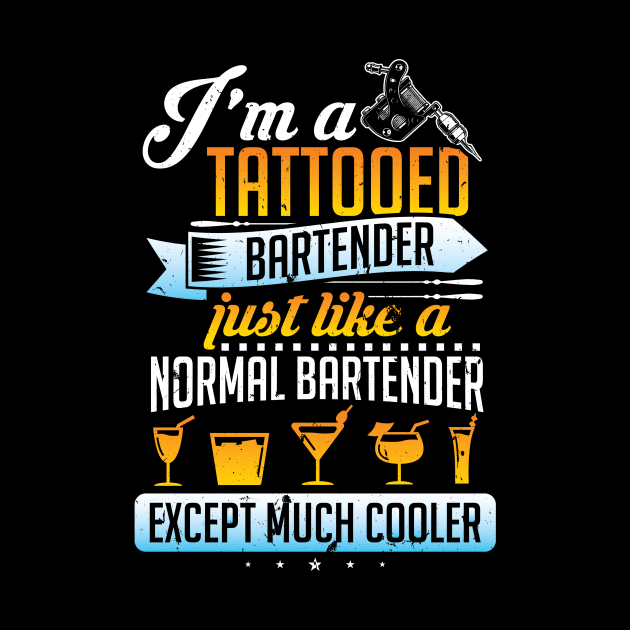 bartender tattoo tattoo tattooed barthender by OfCA Design