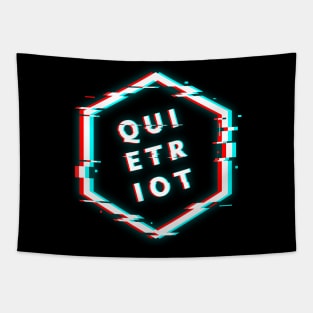 QUIET RIOT POLYGON GLITCH Tapestry