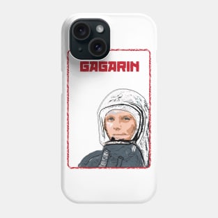 Yuri Gagarin Drawing Phone Case