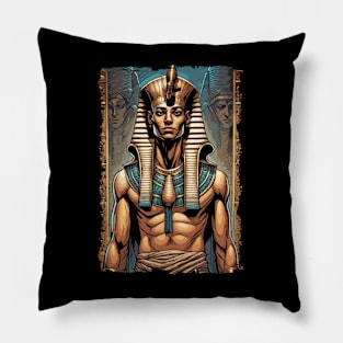 Ancient Egyptian Pharaoh in the Temple Pillow