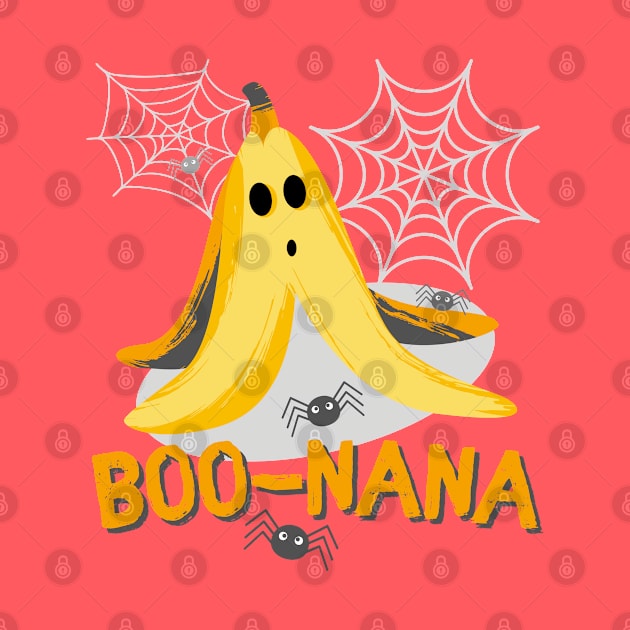 Boo-nana Banana Ghost Halloween Design by SimpleModern