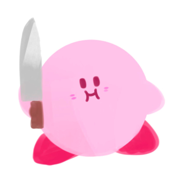 Kirby Knife Meme - Kirby - T-Shirt | TeePublic