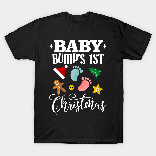 baby bump's first christmas t shirt