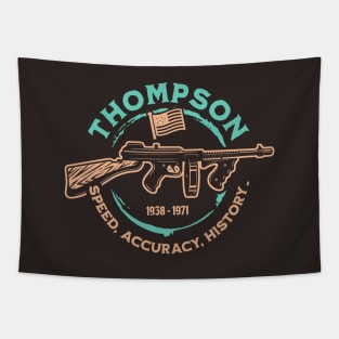 Thompson Submachine Gun | World War 2 Weapon Tapestry