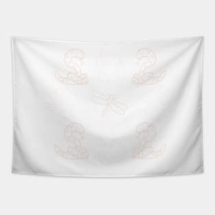 boopy noodle pattern light Tapestry