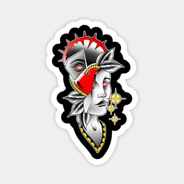 Broken Heart • - Tattoo Art - Magnet | TeePublic Broken Heart • - Tattoo Art - Magnet | TeePublic