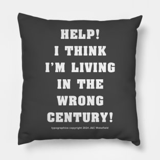 Help! I think I'm living in the wrong century! Pillow