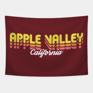 Retro Apple Valley California Tapestry