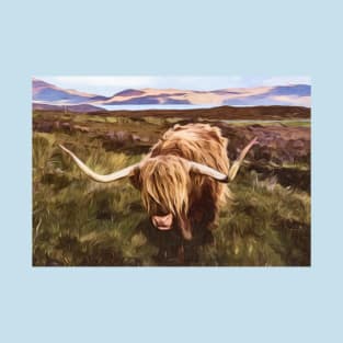 Scottish Highland Cattle Design T-Shirt