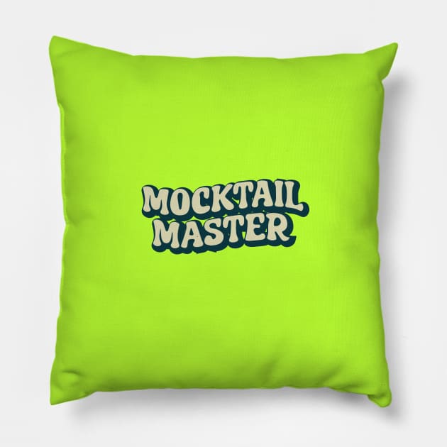 Mocktail Bar Bartender Recipes Mocktail Master Pillow by A Floral Letter Capital letter A | Monogram, Sticker