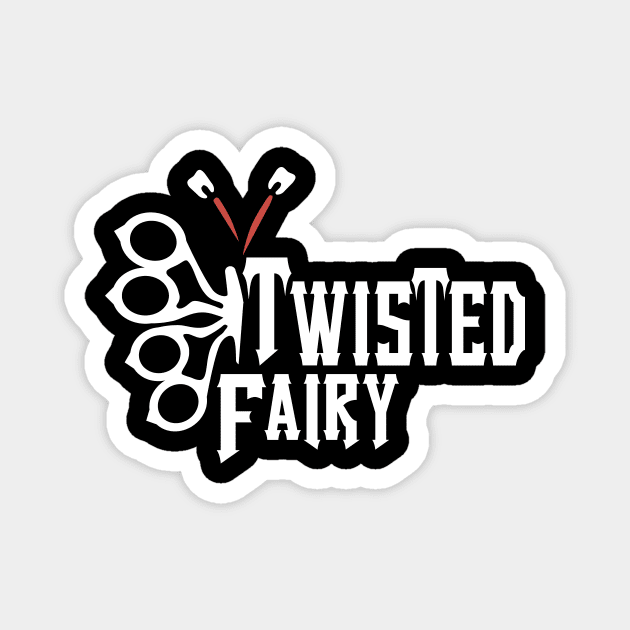 Twisted Fairy Metal Fist Butterfly Magnet by Epic punchlines