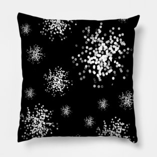 magical snow flowers Pillow