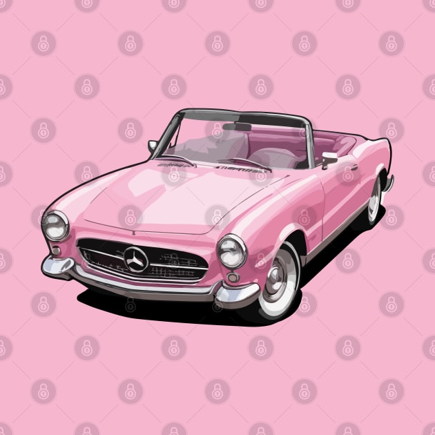 Pink Classic Barbie Car by VENZ0LIC