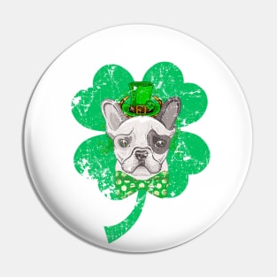 Funny Bulldog lover for irish Pin