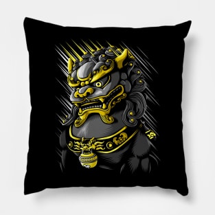 Chinese Dragon Gold Pillow