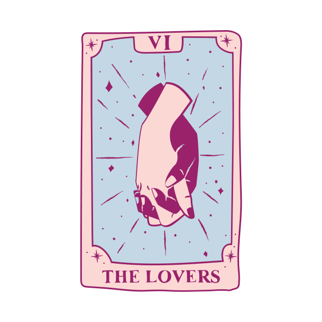 Lovers Tarot Card by Moshi Moshi Designs