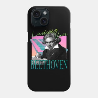 Ludwig Van Beethoven - Retro 80's Synth Wave Band Neon Aesthetic Phone Case