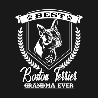 Boston Terriers Grandma T-Shirt