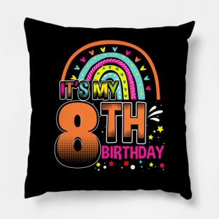 Daughter 8th Birthday for 8 year old girlie Pillow