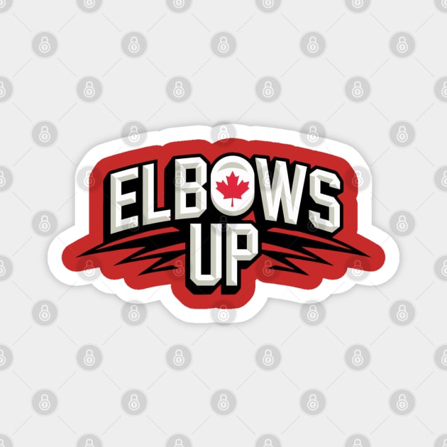 Elbows-Up Magnet by Creatifly Graphic Tees