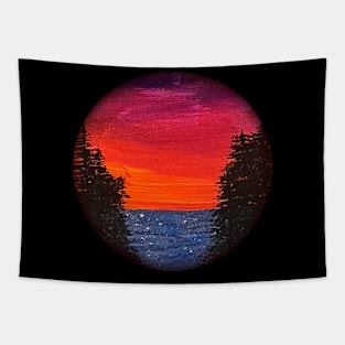 Lake Sunset Tapestry