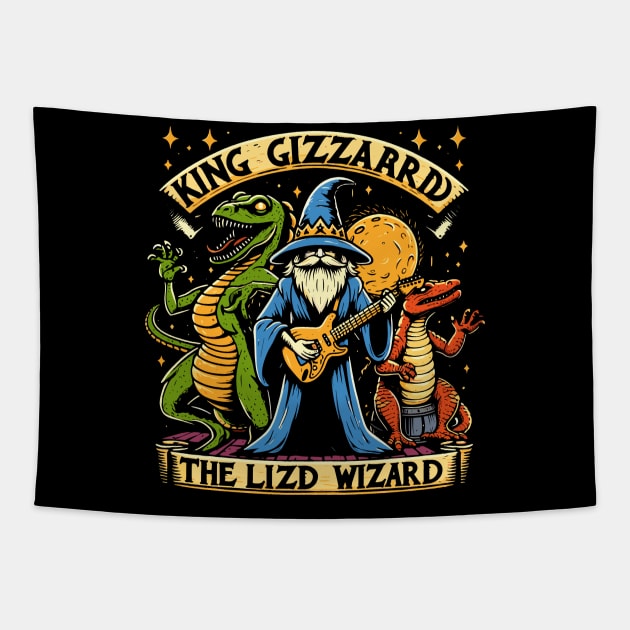 king gizzard and the lizard wizard Tapestry by Rizstor