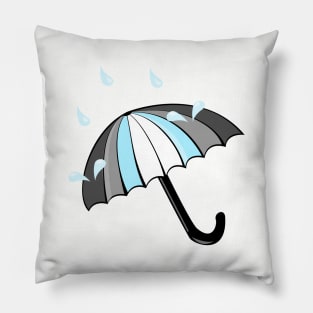 Pridin' in the Rain Pillow