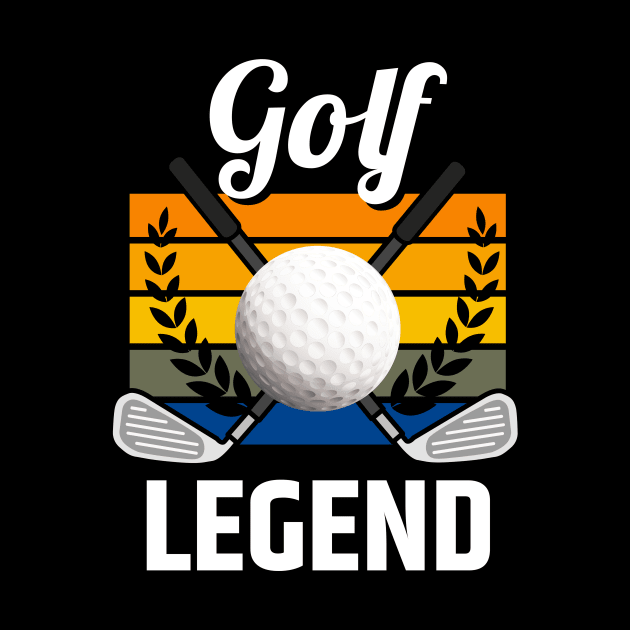 Golf Legend Golfing Golf Ball Funny Golfer by Foxxy Merch