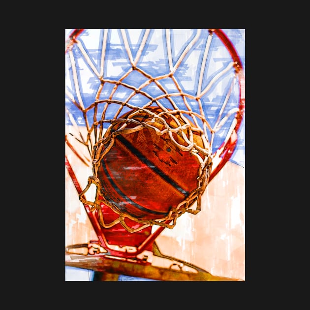 Basketball Hoop Action Marker Sketch. by ColortrixArt