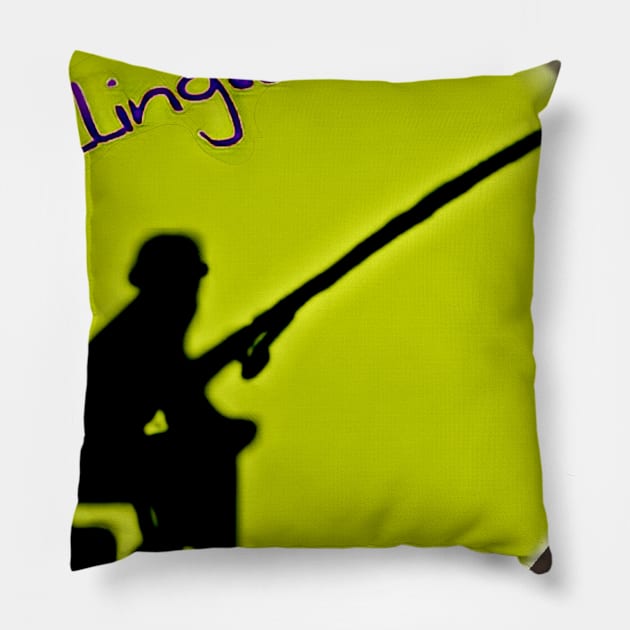 Chill fishing Pillow by MAGICOART