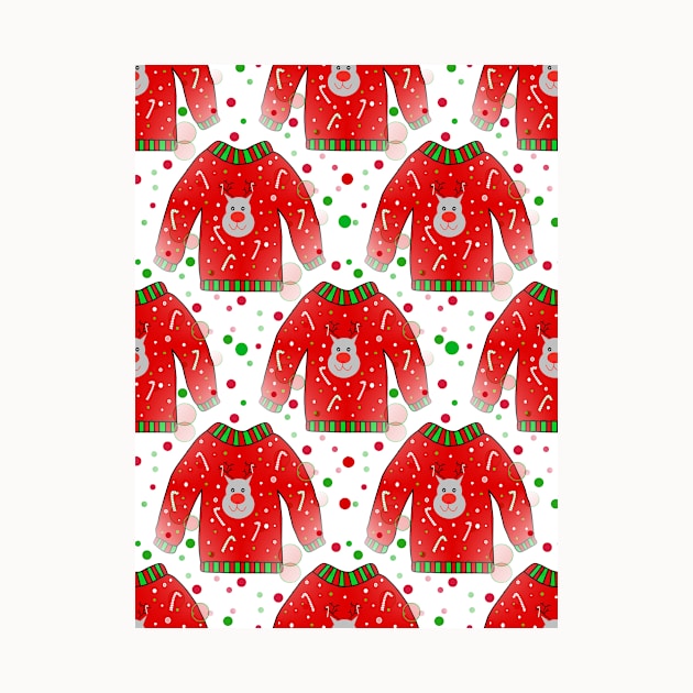 Ugly Christmas Sweater Pattern by SartorisArt1