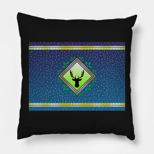 Herne the Hunter - Arctic Blue Fresco Pillow