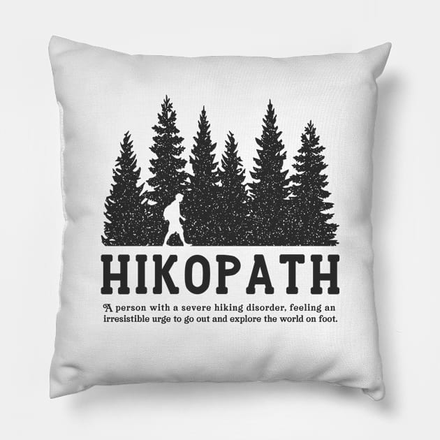 Hiking Hikopath Hiker Pillow by SeaAndLight