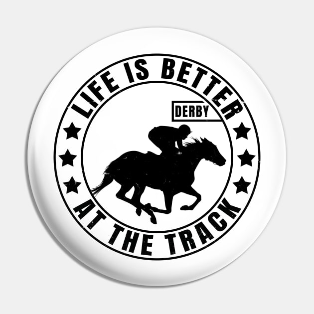 Horse Racing | Horse Race Derby Gift for Jockey Pin by shirtonaut