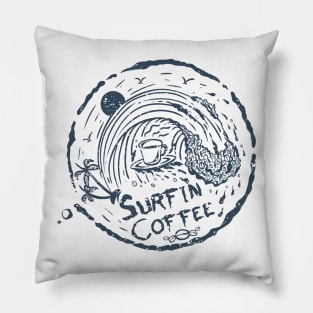 surfin coffee Pillow