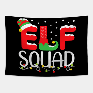 Elf Family Christmas Matching Pajamas XMas Tapestry