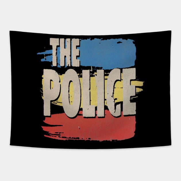 the police vintage Tapestry by people chain