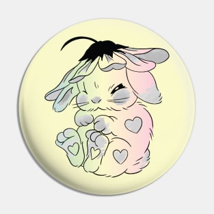 bunny flower Pin