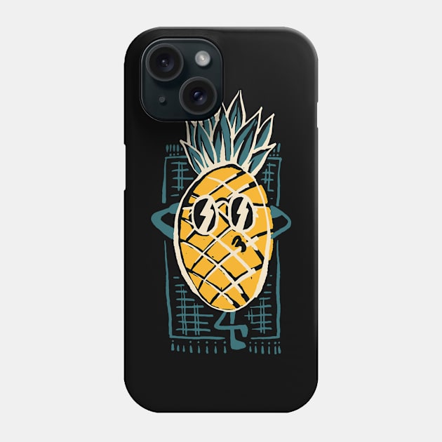 Pineapple Sunbathe Phone Case by quilimo