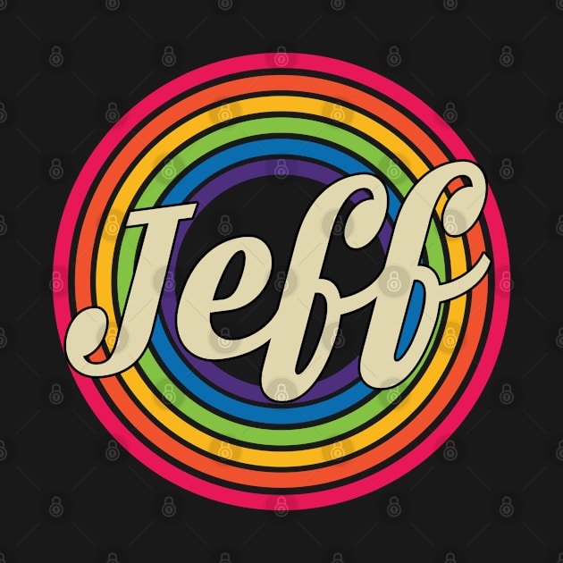 Jeff - Retro Rainbow Style by MaydenArt