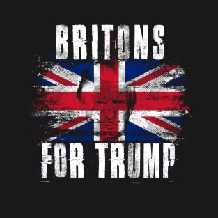 Britons For Trump - Trump 2020 Patriotic Flag T-Shirt