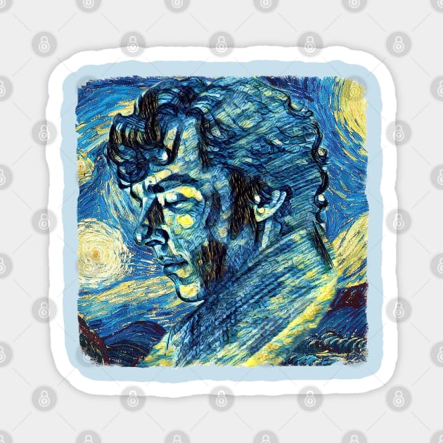 Benedict Cumberbatch Van Gogh Style Magnet by todos